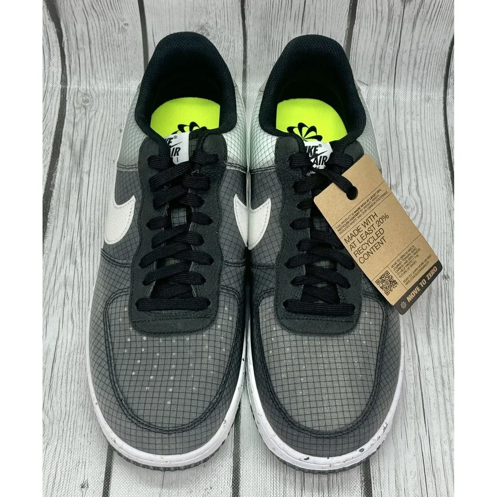Nike Air Force 1‎ Crater Move To Zero Black White Size 13 DH2521 001